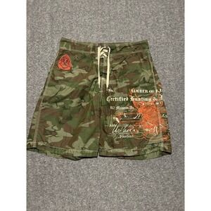 Polo ralph lauren Hunting fishing club camo boardshorts mens size 32 vintage
